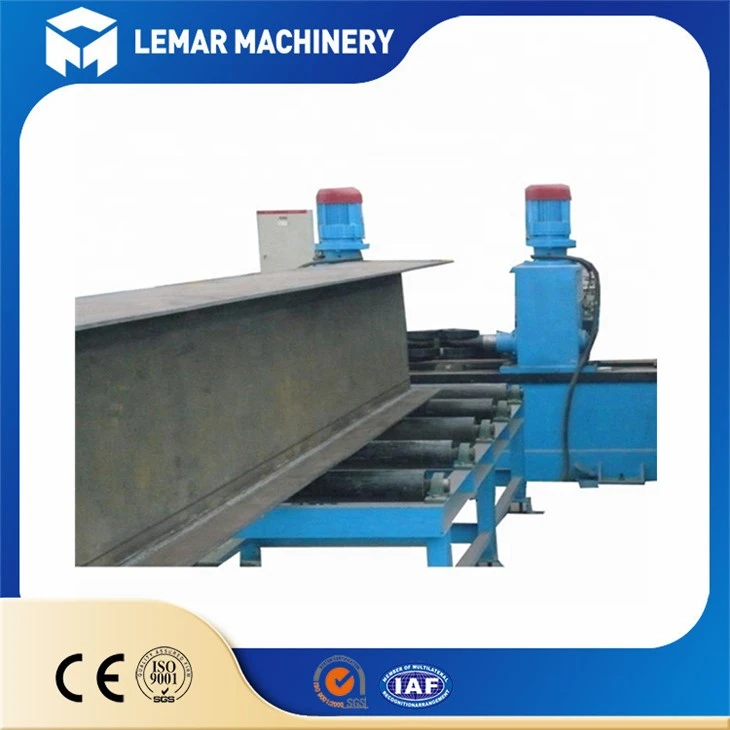 Steel beam flange straightening machine