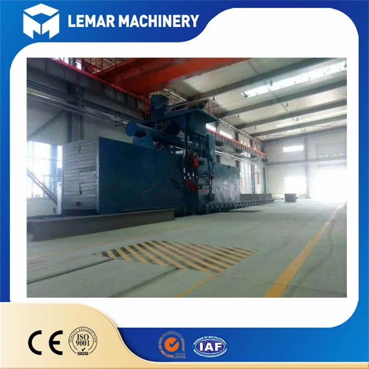 Roller conveyor blast machine